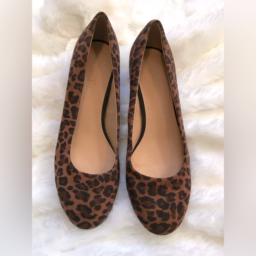 Loft Cheetah print heel / pump size 7.